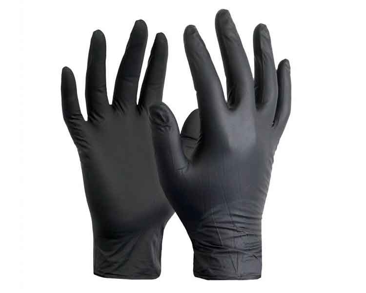  GUANTE LATEX NEGRO BASIC 100 PZ