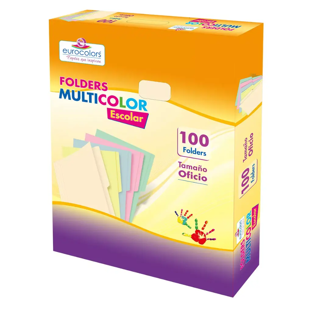 FOLDER TAMAÑO CARTA MULTICOLOR COLOR CREMA C/100