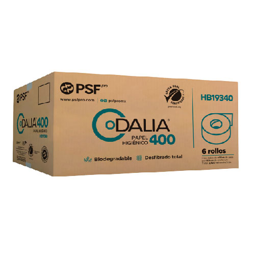 PAPEL HIGIÈNICO DALIA 400 PSF 6 ROLLOS PRO  HB19340