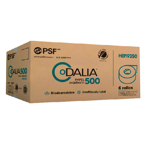 PAPEL HIGIÈNICO DALIA 500 PSF 6 ROLLOS PRO HB19350