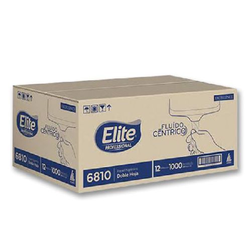 PAPEL HIGIÈNICO DE FLUIDOS CÈNTRICOS ELITE 12 ROLLOS DE 215 MTS  6810