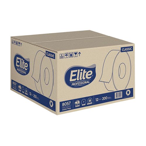 PAPEL HIGIÈNICO ELITE 12 ROLLOS DE 200 MTS  8057