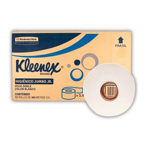 PAPEL HIGIÈNICO KLEENEX JUMBO JR. DE 300 MTS 12 ROLLOS KC   KLEENEX-02