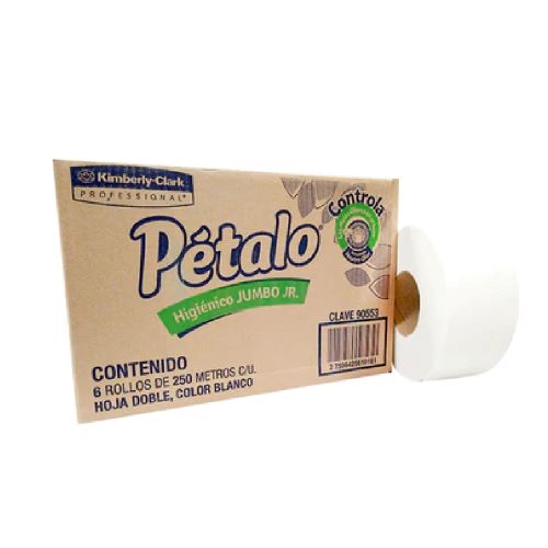 PAPEL HIGIÈNICO PÈTALO JUMBO JR. 6 ROLLO KC DE 250 MTS  90553