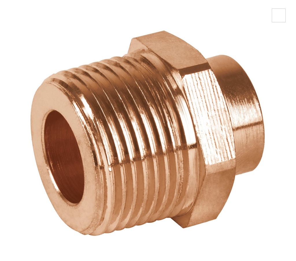 CONECTOR M 3/4" COBRE