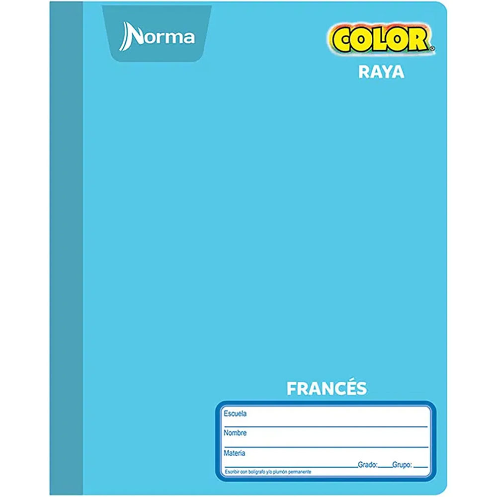 CUADERNO FORMA FRANCESA RAYADO 100 HOJAS 