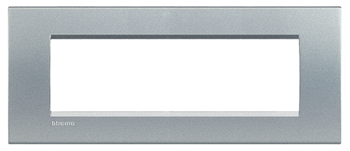 PLACA GRIS RECTANGULAR  COLOR TECH 7 MÒDULOS 