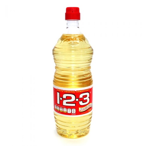 ACEITE VEGETAL COMESTIBLE 1-2-3 DE 1L