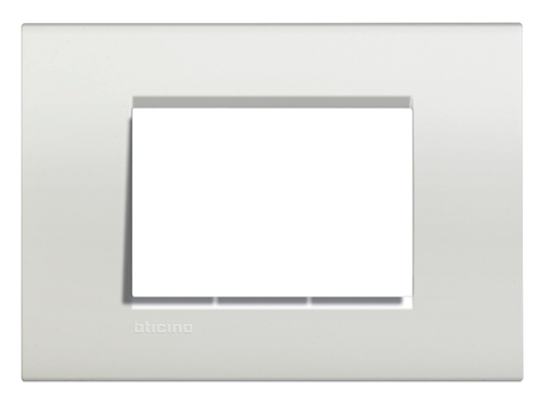 PLACA BLANCA RECTANGULAR 3 MÓDULOS  